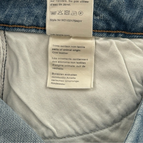 M.I.H  LIMITED EDITION HIGH RISE CROPPED BELL LOU JEANS 29 - Picture 12 of 12